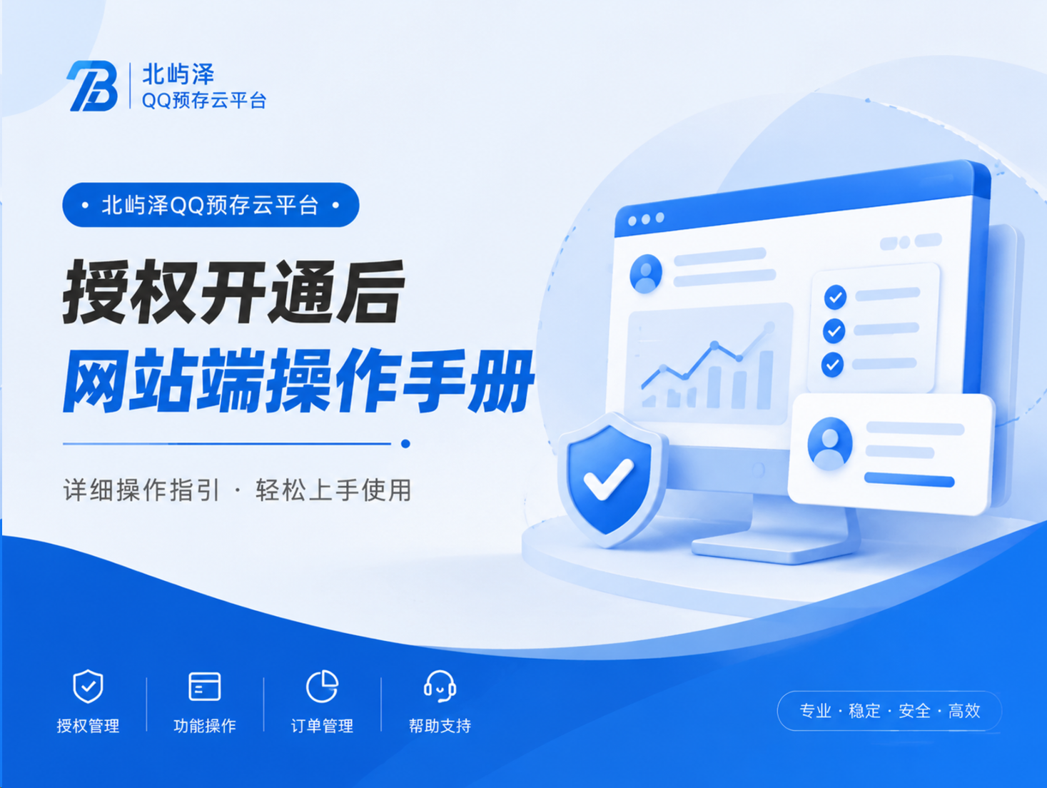 预存云平台授权开通后网站端操作手册