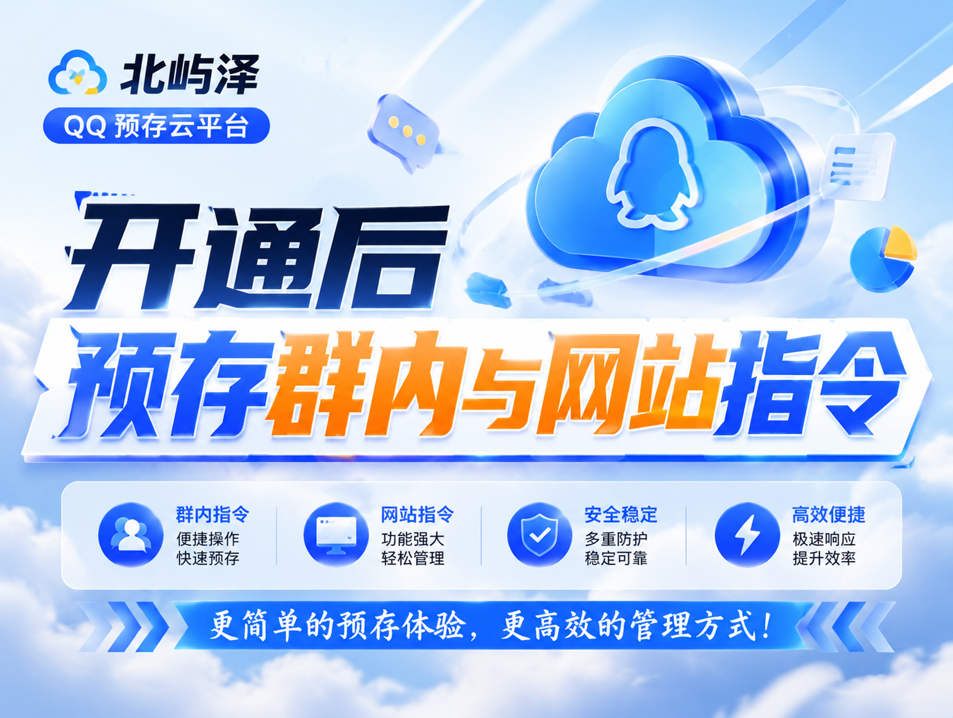 开通使用预存群功能与网站指令